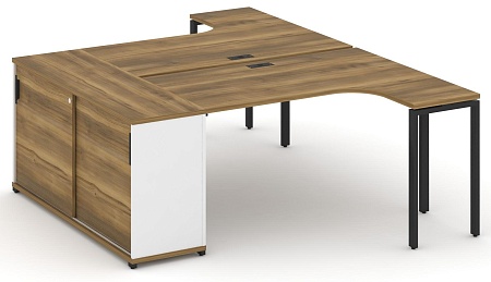 Рабочая станция с опорным стеллажом CN.DSA-217 B/W