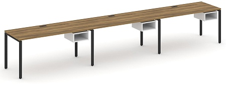 Рабочая станция односторонняя с подвесными тумбами на 3 места CN.ORS-124