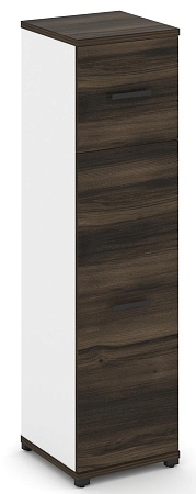 Шкаф одна узкая секция, 4 ниши (фасад ЛДСП, 3 ниши + фасад ЛДСП,  1 нишу) CN.STU-414 B/W