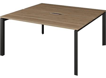 Бенч двойной на 2 рабочих места на металлокаркасе НТМП.П.Б2-120