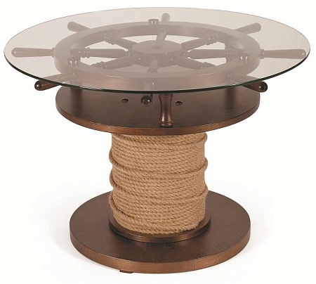 Журнальный столик Штурвал (Темно-коричневый)