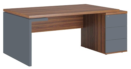 Стол рабочий на опорной тумбе правый ZIO285113