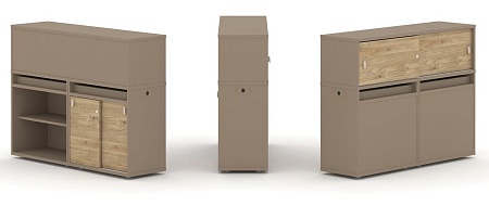 Набор №10. Тумба двойная + низкая надставка ES.NB.2N-10