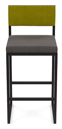 Барный стул Барнс-75 (сидушка grey lunar/спинка kiwi) AL 301