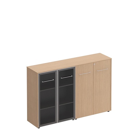 Шкаф комбинированный средний(стекло - закрытый) МЕ 322