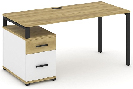 Стол письменный с одной опорной тумбой CN.SP-308 B/W