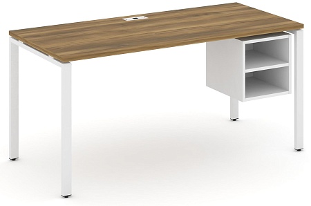 Стол рабочий с подвеснй тумбой с двумя открытыми нишами CN.SP-108