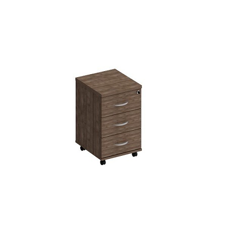 Тумба выкатная 3-х ящичная с центральным замком  К.308