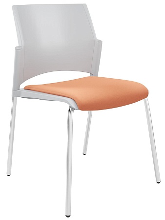 RESTART Стул, каркас Хром, Пластик Серый ЦБ-00014010