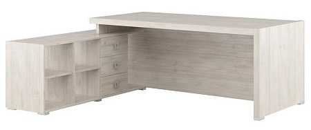 Стол письменный на опорной тумбе, левый SOL297112