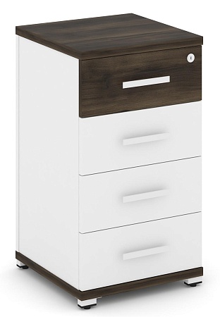 Тумба опорная/приставная 4 ящика. CN.TUO-002 B/W