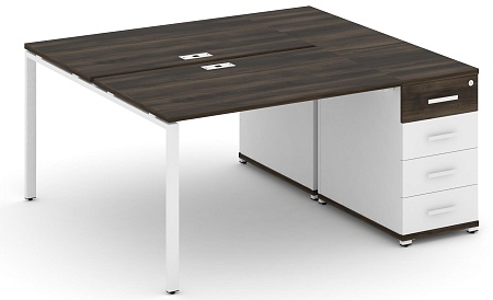 Рабочая станция с одной опорной тумбой CN.DRS-402 B/W