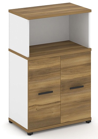Распашной шкаф опорный/приставной с надставкой  низкой CN.SOPR-003 B/W