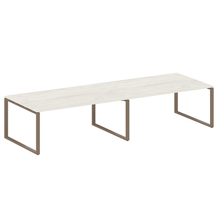 Переговорный стол (2 столешницы) на О-образном м/к БО.ПРГ-2.5