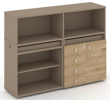 Набор №7. Тумба двойная + низкая надставка ES.NB.2N-7