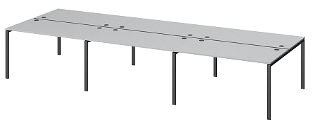 Бенч двойной на 6 рабочих мест АМБ-005-6