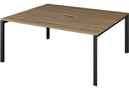 Бенч двойной на 2 рабочих места на металлокаркасе НТМП.П.Б2-200