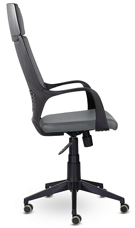 Кресло офисное IQ (black plastic/grey) CX0898R-1-222