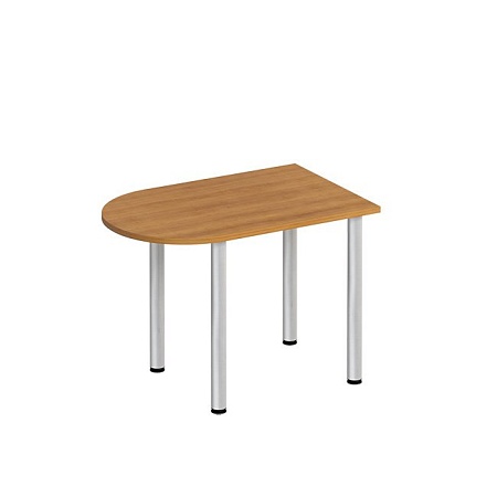 Стол письменный полукруглый на хромированных опорах ФР 2104