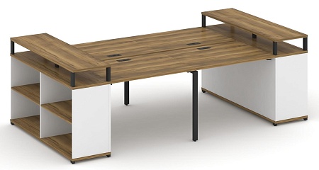 Рабочая станция с опорными стеллажами с верхними горизонтами CN.DRS-249