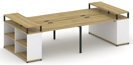 Рабочая станция с опорными стеллажами с верхними горизонтами CN.DRS-250