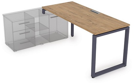 Стол рабочий, прямолинейный, левый  СТЛ-О.989