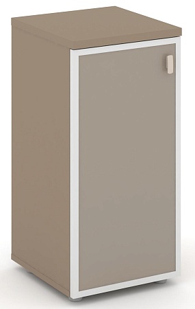 Шкаф низкий узкий левый (1 низкий фасад стекло лакобель в раме) ES.SU-3.2R(L) I/U