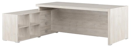 Стол письменный на опорной тумбе, левый SOL297114