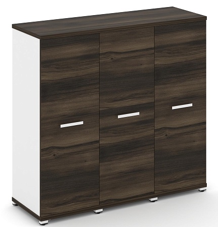 Шкаф три узкие секции, 3 ниши (3 фасада ЛДСП, 3 ниши) CN.STU-336 B/W