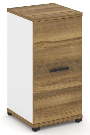 Шкаф одна узкая секция, 2 ниши (фасад ЛДСП, 2 ниши) CN.STU-213 B/W