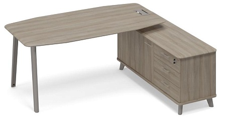 Стол на тумбе правый (тип 2)  ТМ М1 110 МП