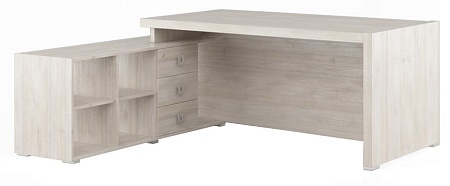 Стол письменный на опорной тумбе, левый SOL297110