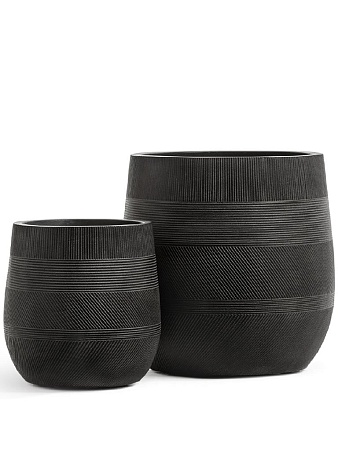 Кашпо TREEZ ERGO Graphics Округлая чаша Окись с медной патиной в-43, д-43 см