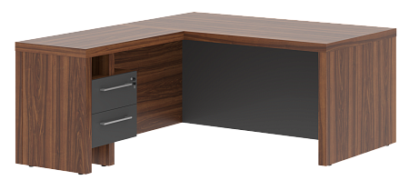 Стол руководителя с тумбой приставной  ZCT 1619H(L)