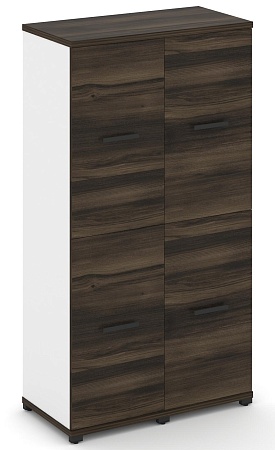 Шкаф две узкие секции, 4 ниши (4 фасада ЛДСП, 2 ниши) CN.STU-422 B/W