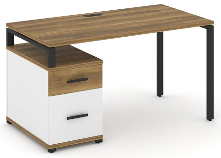Стол письменный с одной опорной тумбой CN.SP-307 B/W