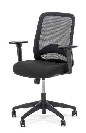Кресло рабочее S ЧЕРНЫЙ Carot C Black 1D Black