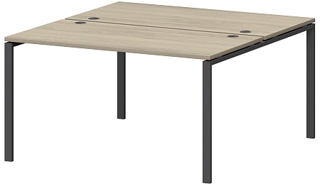 Бенч двойной на металлокаркасе СМС2-П-14К.149.Пр25