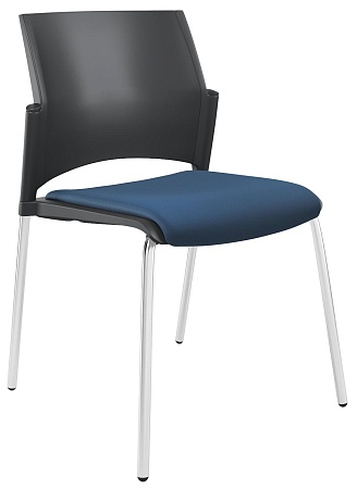 RESTART Стул, каркас Хром, Пластик Черный ЦБ-00011277