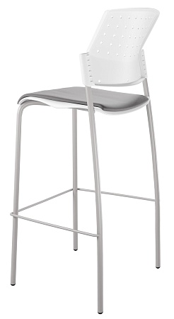 MOVIE барный, каркас Серый, Пластик Белый ЦБ-00011504