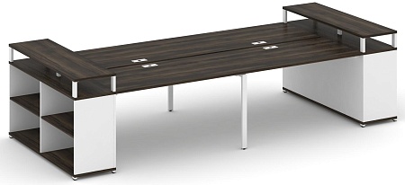 Рабочая станция с опорными стеллажами с верхними горизонтами CN.DRS-251