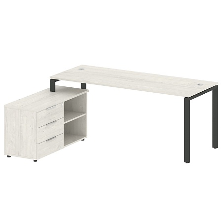 Рабочая станция с опорной тумбой левая БП.РС-СТС -2.5 Л