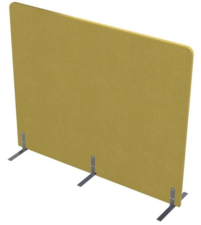 Акустическая мобильная перегородка на стационарных...