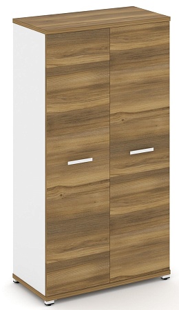 Шкаф две широкие секции, 4 ниши (2 фасада ЛДСП, 4 ниши) CN.STS-416 B/W