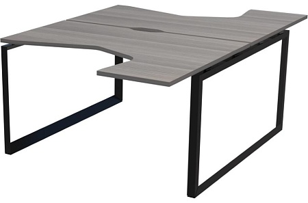 Бенч эргономичный на 2 рабочих места на металлокаркасе НТМП.О.Б2-060