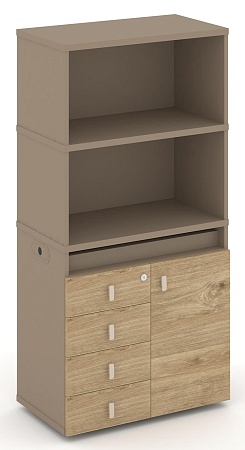 Набор №2. Тумба одиночная + высокая надставка ES.NB.1V-2