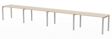 Линейная бенч-система на 4 рабочих места с пропусками для кабеля ТН312ТР-4х1+ТН312К-22_ПР