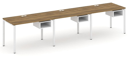 Рабочая станция односторонняя с подвесными тумбами на 3 места CN.ORS-122