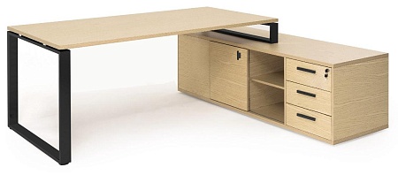 EXE Стол на оп.тумбе L209 черн 101 105 WAL 09