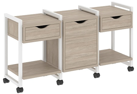 Тумба на колесных опорах наборная. Вариант №6 VR.L-TN-6.K